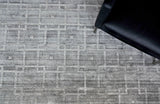 Exquisite Rugs Castelli Hand-loomed Bamboo Silk/Wool 4356 Gray 9' x 12' Area Rug