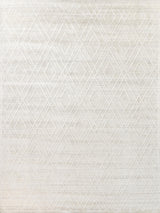 Exquisite Rugs Castelli Hand-loomed Bamboo Silk/Wool 4357 Ivory 10' x 14' Area Rug