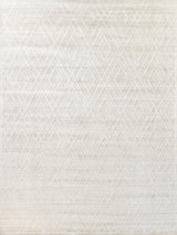 Exquisite Castelli Hand-loomed Bamboo Silk/Wool Ivory Area Rug 10.0'X14.0' Rug