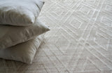 Exquisite Rugs Castelli Hand-loomed Bamboo Silk/Wool 4358 Light Beige 10' x 14' Area Rug