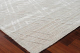 Exquisite Rugs Castelli Hand-loomed Bamboo Silk/Wool 4358 Light Beige 10' x 14' Area Rug