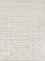 Exquisite Rugs Castelli Hand-loomed Bamboo Silk/Wool 4360 Ivory 14' x 18' Area Rug
