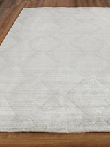 Exquisite Rugs Castelli Hand-loomed Bamboo Silk/Wool 4360 Ivory 18' x 14' Area Rug