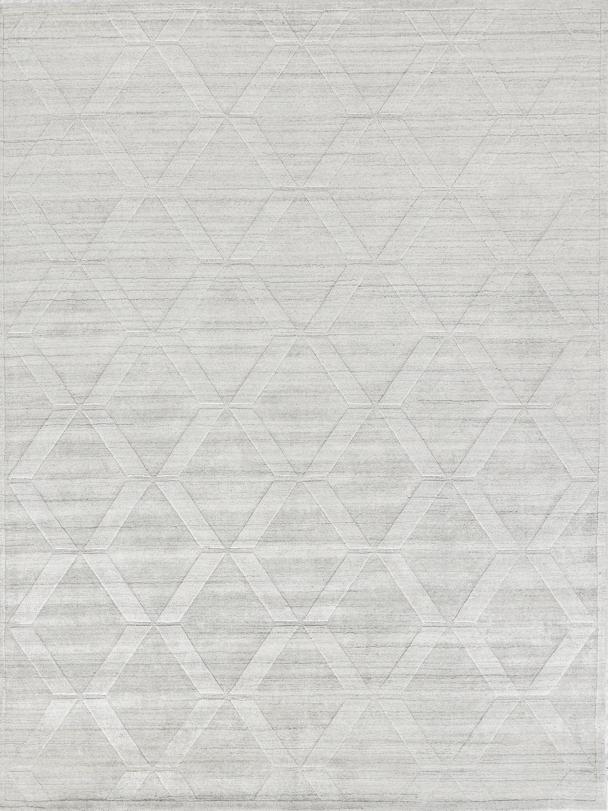 Exquisite Castelli Hand-loomed Bamboo Silk/Wool Ivory Area Rug 8.0'X10.0' Rug