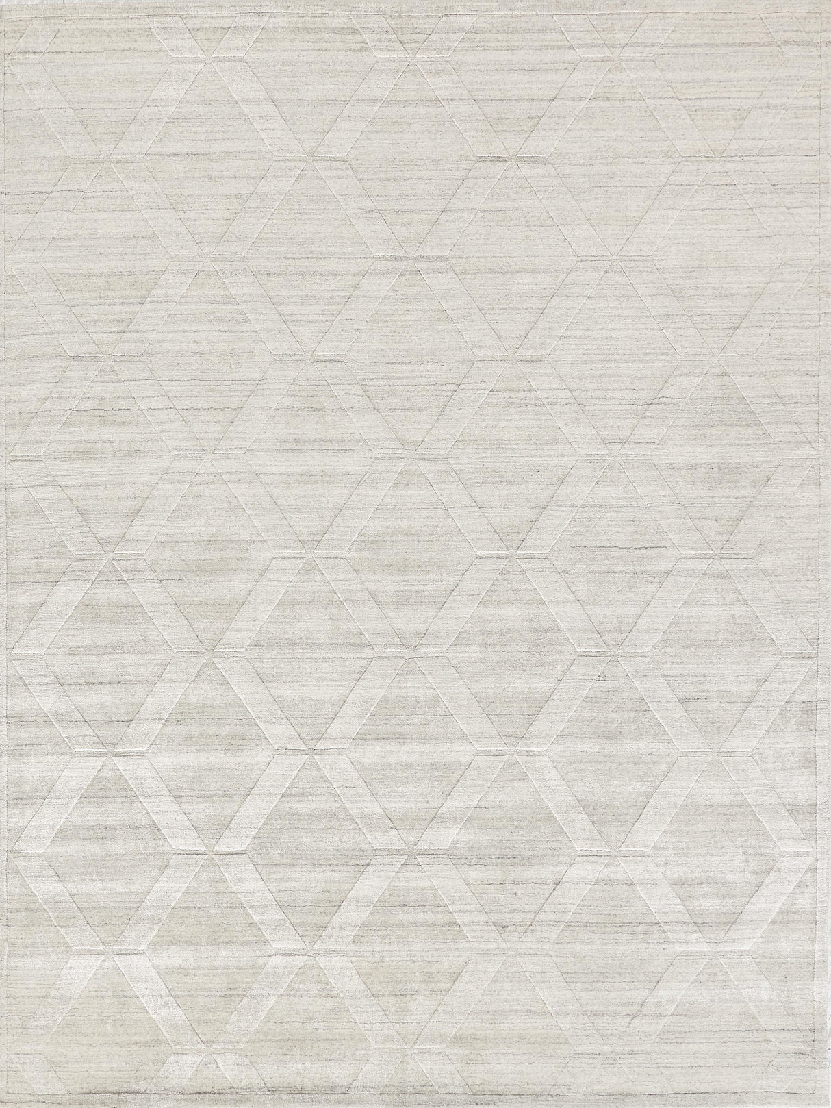 Exquisite Rugs Castelli Hand-loomed Bamboo Silk/Wool 4360 Ivory 9' x 12' Area Rug