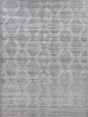Exquisite Rugs Castelli Hand-loomed Bamboo Silk/Wool 4362 Gray 10' x 14' Area Rug