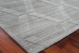 Exquisite Rugs Castelli Hand-loomed Bamboo Silk/Wool 4362 Gray 14' x 18' Area Rug