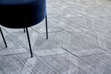 Exquisite Rugs Castelli Hand-loomed Bamboo Silk/Wool 4362 Gray 8' x 10' Area Rug