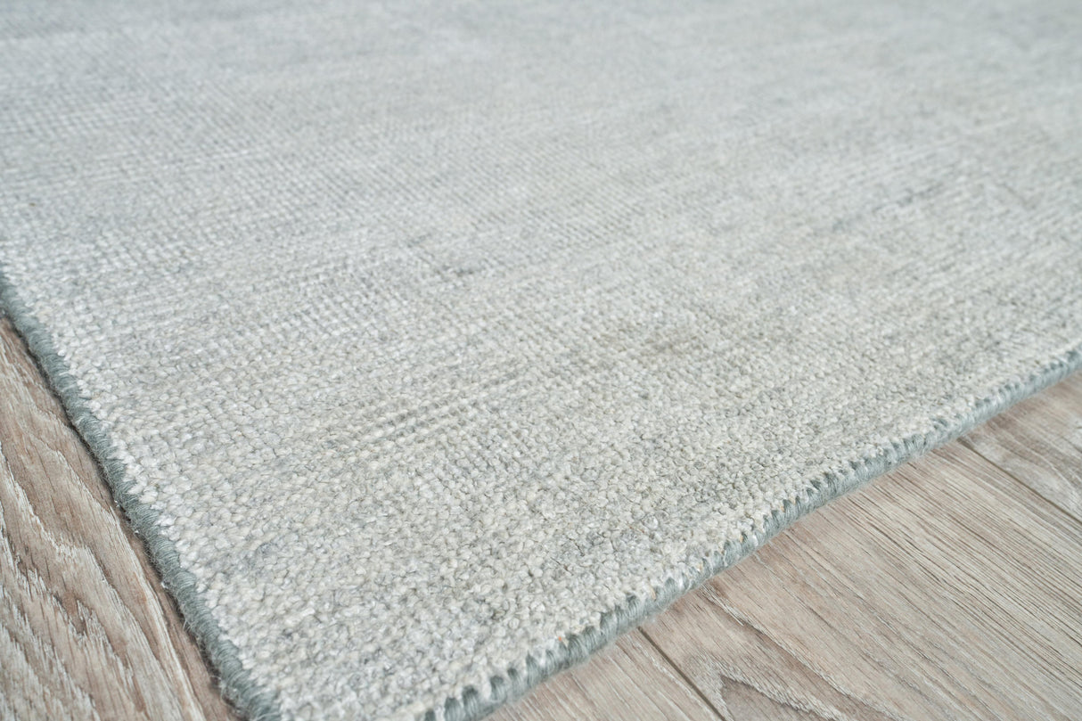 Exquisite Rugs Catalina Hand-loomed Wool/Bamboo Silk 5213 Turquiose 10' x 14' Area Rug