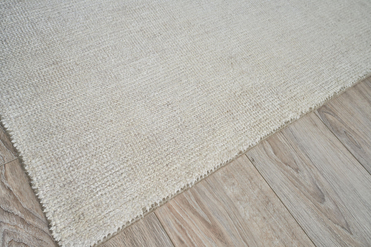 Exquisite Rugs Catalina Hand-loomed Wool/Bamboo Silk 5214 Silver 12' x 15' Area Rug