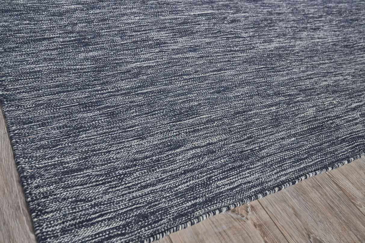 Exquisite Rugs Chelsea Flatweave New Zealand Wool 4960 Black/Ivory 12' x 15' Area Rug