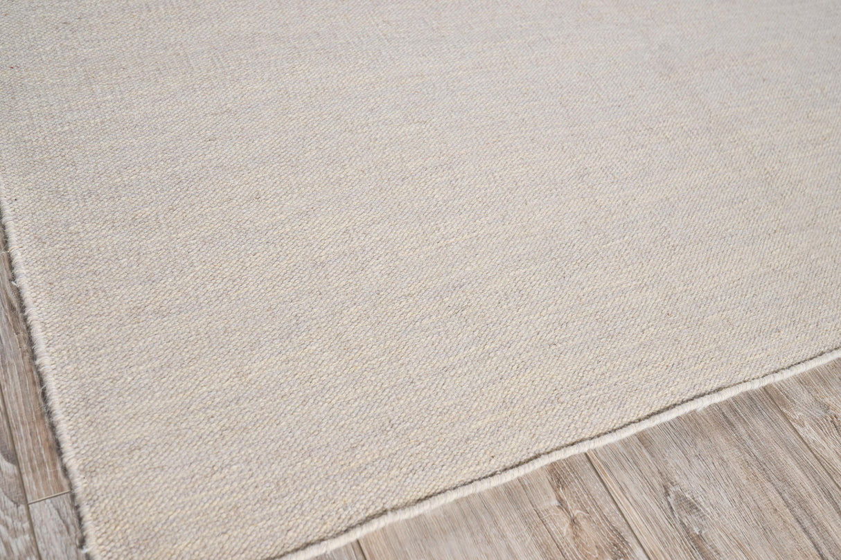 Exquisite Rugs Chelsea Flatweave New Zealand Wool 4961 Silver 6' x 9' Area Rug