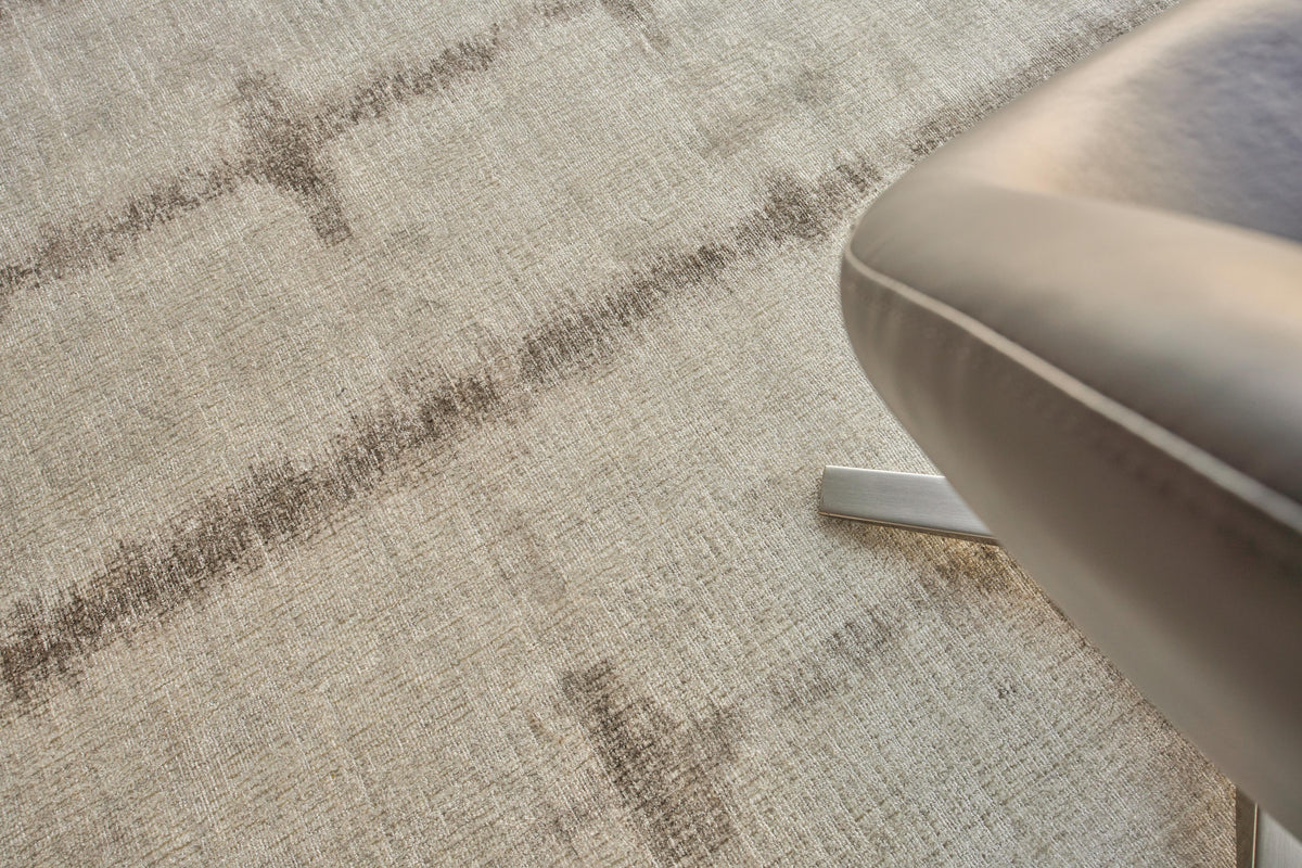 Exquisite Rugs Chroma Hand-loomed Wool/Bamboo Silk 4490 Beige/Brown 14' x 18' Area Rug