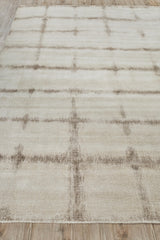 Exquisite Rugs Chroma Hand-loomed Wool/Bamboo Silk 4490 Beige/Brown 14' x 18' Area Rug