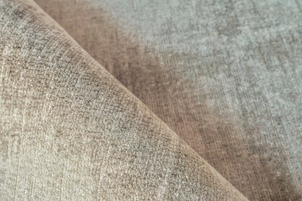 Exquisite Rugs Chroma Hand-loomed Wool/Bamboo Silk 4490 Beige/Brown 14' x 18' Area Rug