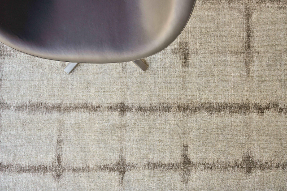 Exquisite Rugs Chroma Hand-loomed Wool/Bamboo Silk 4490 Beige/Brown 14' x 18' Area Rug