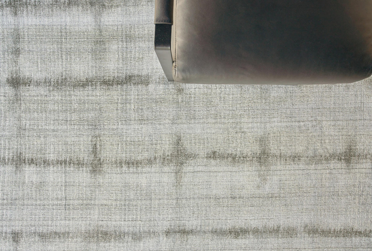 Exquisite Rugs Chroma Hand-loomed Wool/Bamboo Silk 4491 Charcoal/Gray 15' x 12' Area Rug
