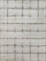 Exquisite Chroma Hand-loomed Wool/Bamboo Silk Charcoal/Gray Area Rug 14.0'X18.0' Rug