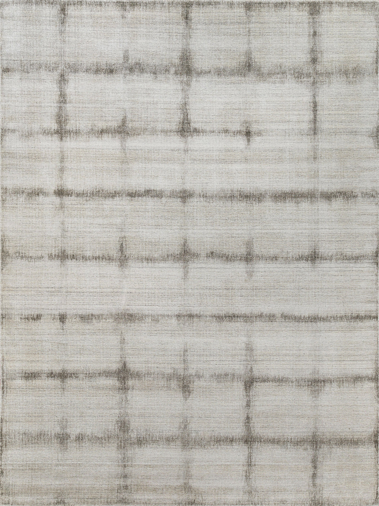 Exquisite Rugs Chroma Hand-loomed Wool/Bamboo Silk 4491 Charcoal/Gray 6' x 9' Area Rug