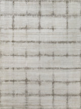 Exquisite Rugs Chroma Hand-loomed Wool/Bamboo Silk 4491 Charcoal/Gray 6' x 9' Area Rug