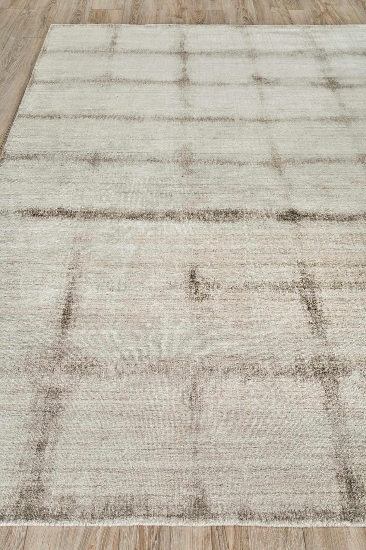 Exquisite Rugs Chroma Hand-loomed Wool/Bamboo Silk 4491 Charcoal/Gray 10' x 8' Area Rug