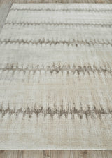 Exquisite Rugs Chroma Hand-loomed Wool/Bamboo Silk 4494 Beige/Brown 10' x 14' Area Rug