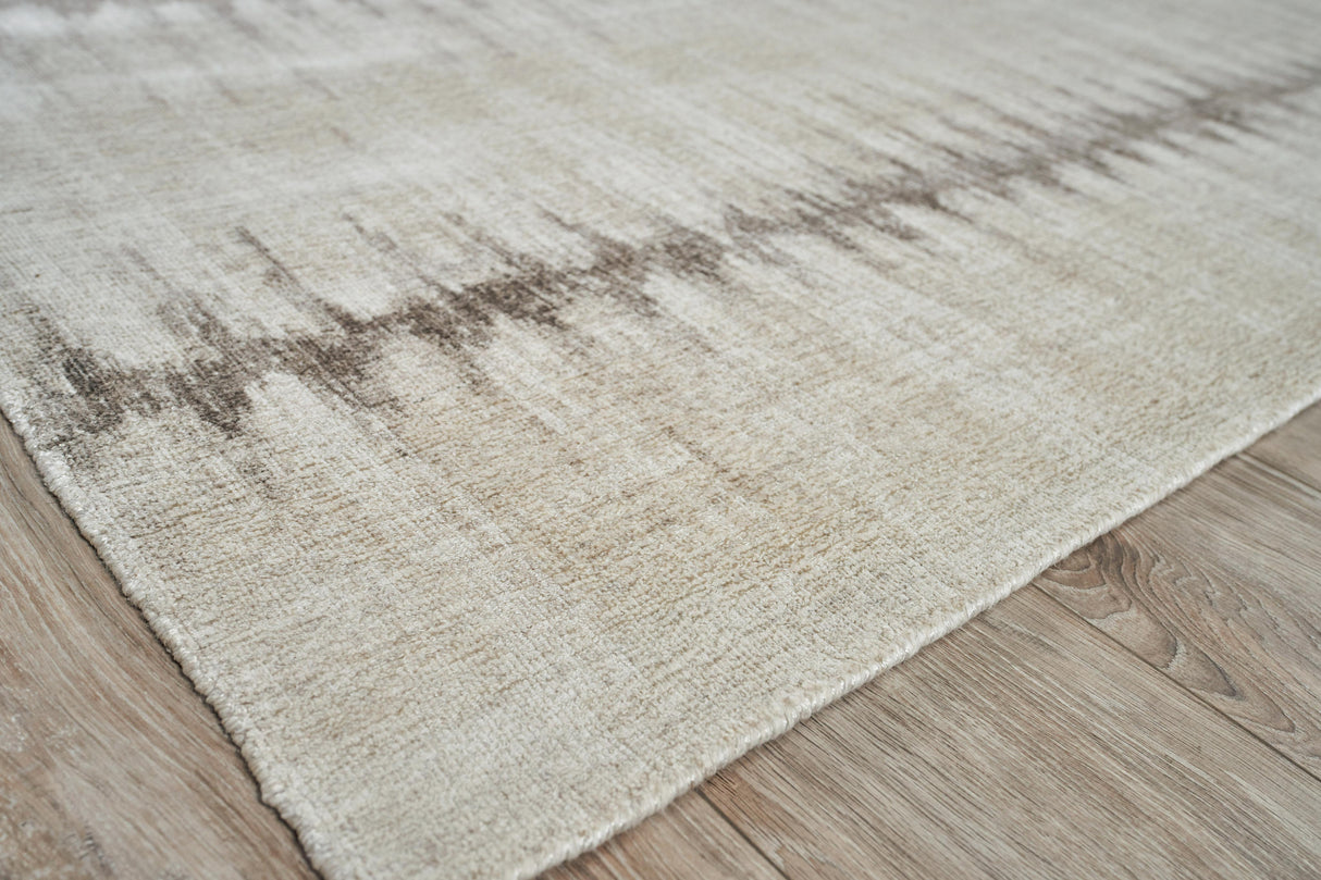 Exquisite Rugs Chroma Hand-loomed Wool/Bamboo Silk 4494 Beige/Brown 14' x 18' Area Rug