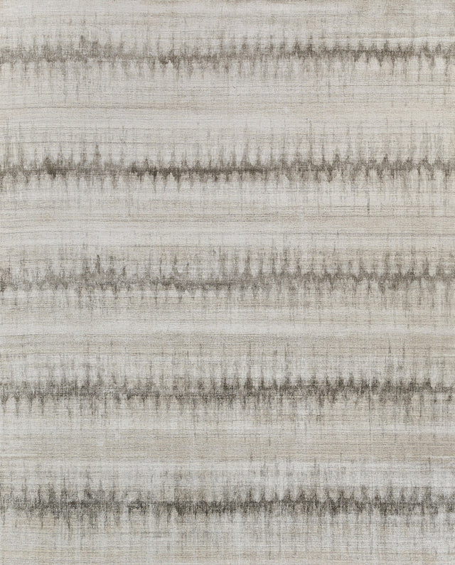 Exquisite Rugs Chroma Hand-loomed Wool/Bamboo Silk 4495 Charcoal/Gray 10' x 14' Area Rug