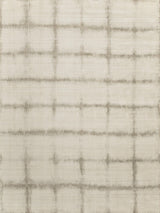 Exquisite Chroma Hand-loomed Wool/Bamboo Silk Silver/Ivory Area Rug 6.0'X9.0' Rug