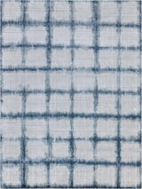 Exquisite Rugs Chroma Hand-loomed Wool/Bamboo Silk 4717 Navy 6' x 9' Area Rug