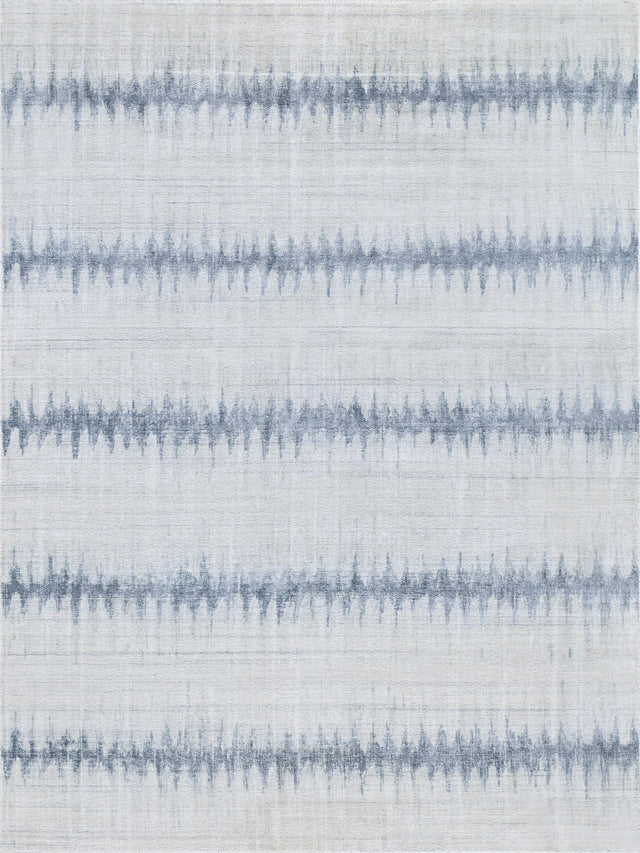 Exquisite Rugs Chroma Hand-loomed Wool/Bamboo Silk 4735 Light Blue 14' x 18' Area Rug