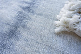 Exquisite Rugs Chroma Hand-loomed Wool/Bamboo Silk 4735 Light Blue 8' x 10' Area Rug