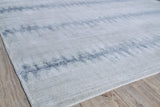 Exquisite Rugs Chroma Hand-loomed Wool/Bamboo Silk 4735 Light Blue 9' x 12' Area Rug