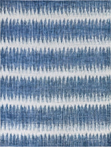 Exquisite Chroma Hand-loomed Wool/Bamboo Silk Navy Area Rug 8.0'X10.0' Rug