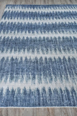 Exquisite Rugs Chroma Hand-loomed Wool/Bamboo Silk 4808 Navy 9' x 12' Area Rug