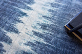 Exquisite Rugs Chroma Hand-loomed Wool/Bamboo Silk 4808 Navy 9' x 12' Area Rug