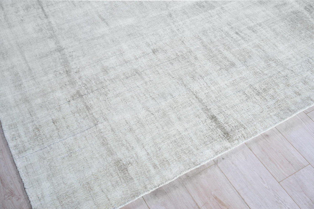Exquisite Rugs Cloud Hand-loomed Wool/Bamboo Silk 5306 Ivory/Beige 10' x 14' Area Rug