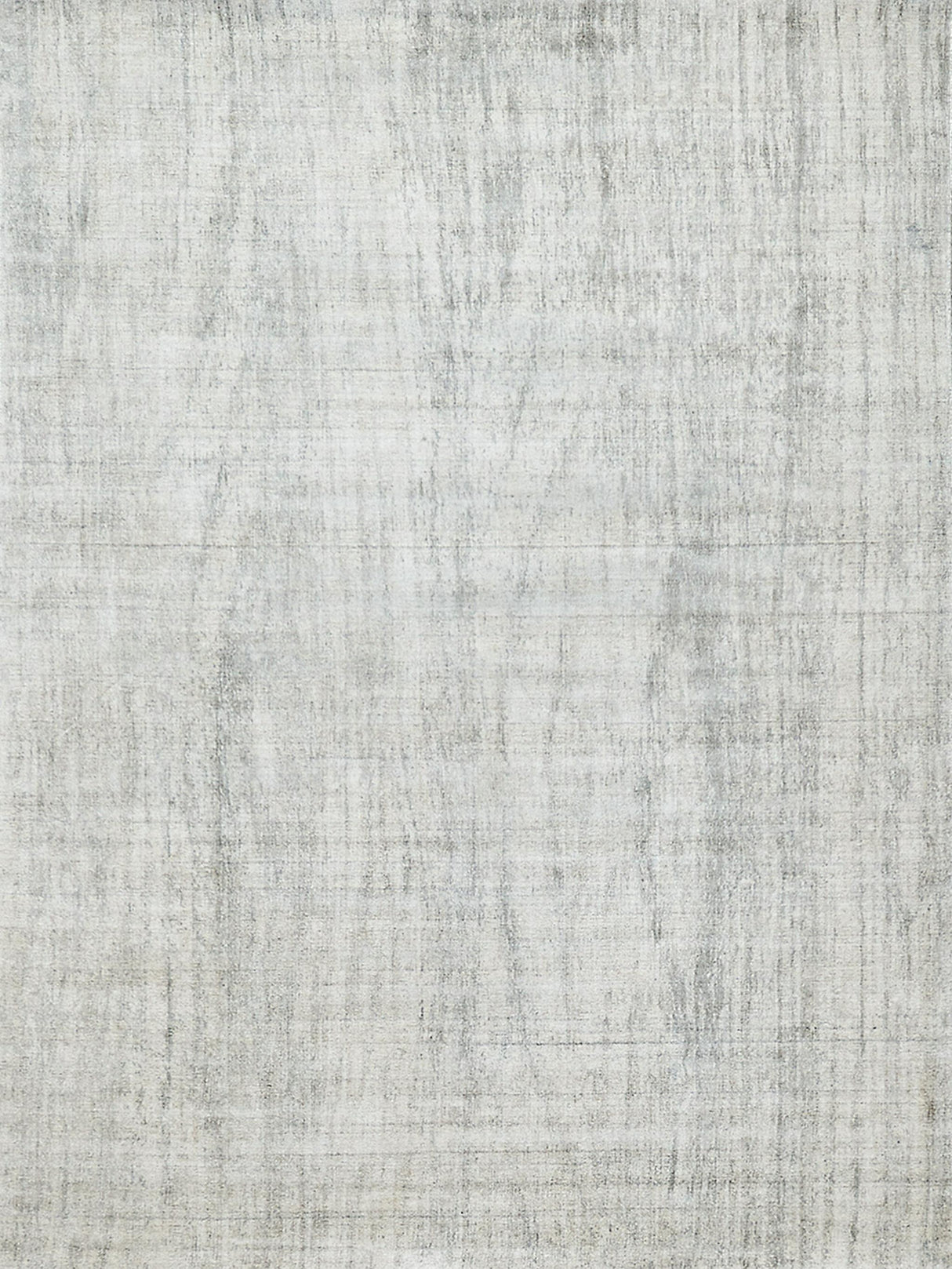 Exquisite Cloud Hand-loomed Wool/Bamboo Silk Ivory/Silver Area Rug 6.0'X9.0' Rug