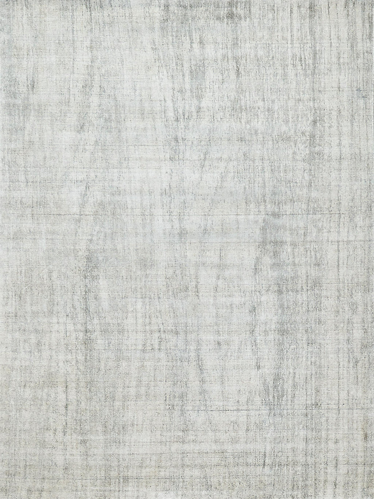 Exquisite Cloud Hand-loomed Wool/Bamboo Silk Ivory/Silver Area Rug 8.0'X10.0' Rug