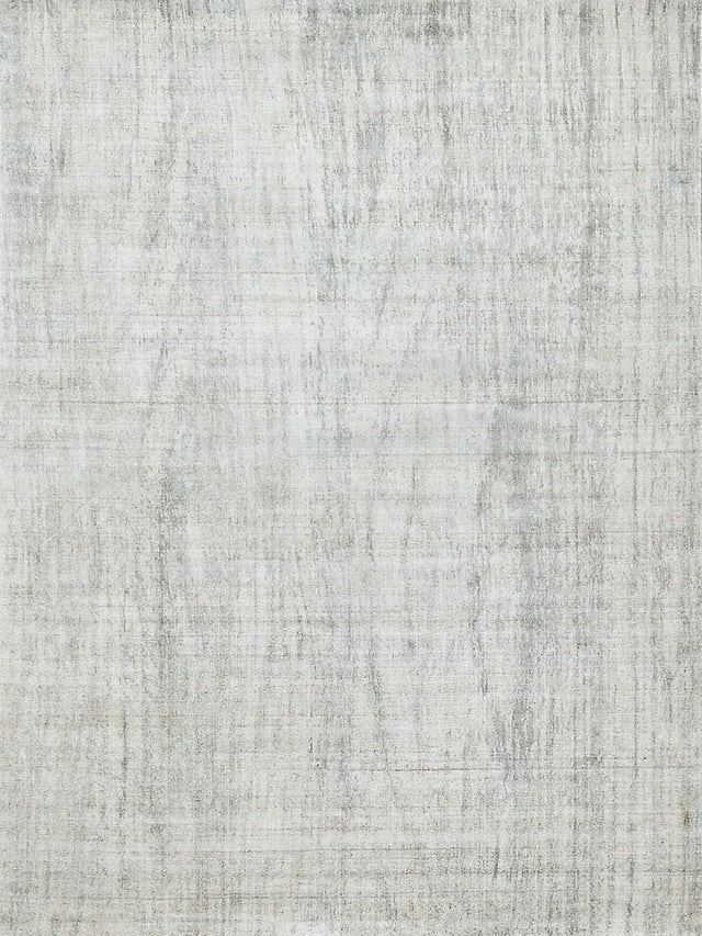 Exquisite Rugs Cloud Hand-loomed Wool/Bamboo Silk 5307 Ivory/Silver 9' x 12' Area Rug