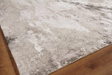 Exquisite Rugs Cosmo Hand-knotted Wool/Bamboo Silk 4345 Silver/Blue/Ivory 10' x 8' Area Rug