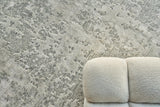 Exquisite Rugs Cosmo Hand-knotted Wool/Bamboo Silk 4529 White 14' x 18' Area Rug