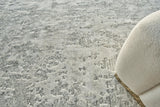Exquisite Rugs Cosmo Hand-knotted Wool/Bamboo Silk 4529 White 6' x 9' Area Rug
