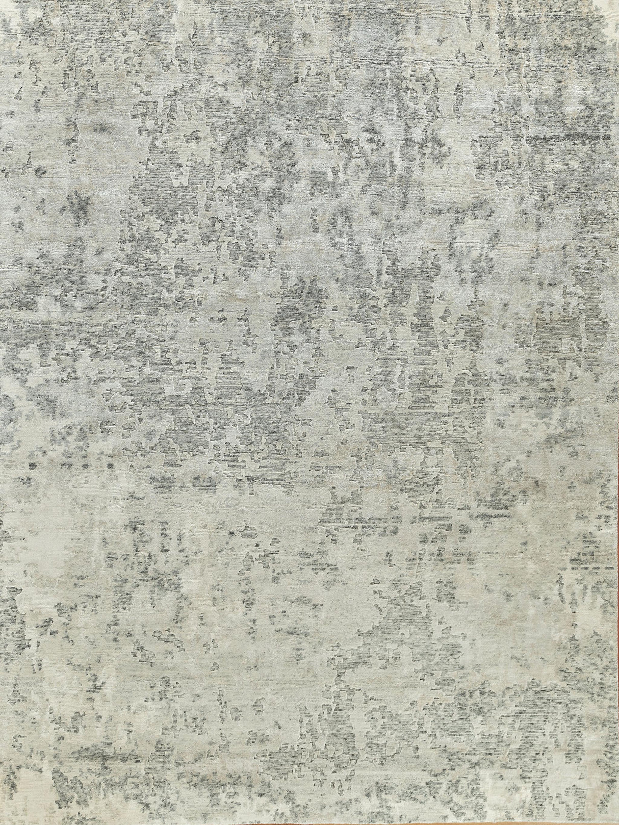 Exquisite Cosmo Hand-knotted Wool/Bamboo Silk White Area Rug 8.0'X10.0' Rug