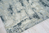 Exquisite Rugs Cosmo Hand-knotted Wool/Bamboo Silk 5749 Gray/Charcoal 10' x 14' Area Rug