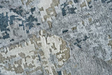 Exquisite Rugs Cosmo Hand-knotted Wool/Bamboo Silk 5749 Gray/Charcoal 8' x 10' Area Rug