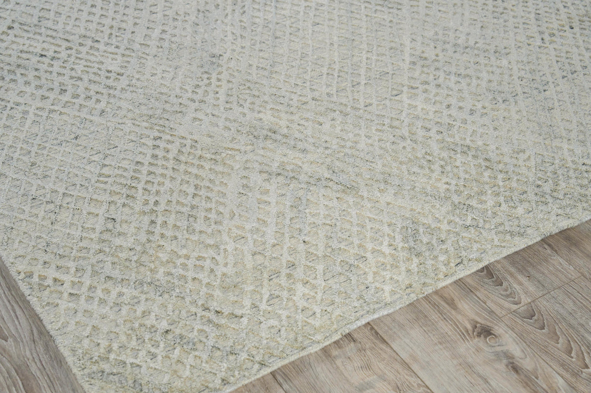 Exquisite Rugs Crescendo Hand-loomed Bamboo Silk 4900 Beige 12' x 15' Area Rug