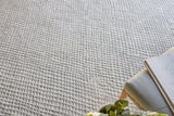 Exquisite Rugs Crescendo Hand-loomed Bamboo Silk 4901 White 12' x 15' Area Rug