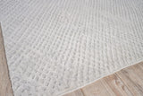Exquisite Rugs Crescendo Hand-loomed Bamboo Silk 4901 White 12' x 15' Area Rug