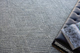 Exquisite Rugs Crescendo Hand-loomed Bamboo Silk 4902 Silver 10' x 14' Area Rug